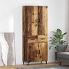 vidaXL Highboard Montowane na ścianie Stare drewno 69,5 x 34 x 180 cm