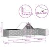 vidaXL Woliera dla kur, 6 x 2 x 2 m, galwanizowana stal