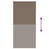 vidaXL Roleta zaciemniająca kawowa 70x175 cm Szerokość tkaniny
