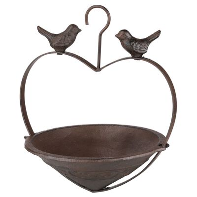 HI Karmnik dla ptaków, w kształcie serca, 22 cm, brązowy