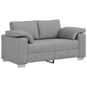 vidaXL Sofa dwuosobowa Jasnoszary 160 cm tkanina