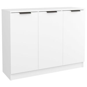 vidaXL Szafka, biała, 90,5x30x70 cm, materiał drewnopochodny