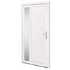 vidaXL Drzwi wejściowe, białe, 108x208 cm, PVC