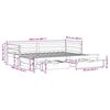 vidaXL Sofa rozsuwana z szufladami, bez materaca, 90x200 cm