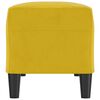 vidaXL Ławka, żółty, 100x35x41 cm, tapicerowana aksamitem
