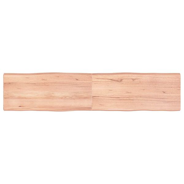 vidaXL Blat, jasnobrązowy 180x40x(2-6) cm drewno z naturalną krawędzią