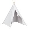 vidaXL Biały namiot dziecięcy tipi, z torbą, peach skin, 120x120x150cm