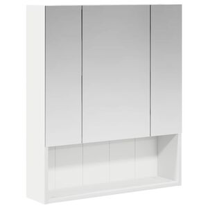 vidaXL Szafka z lustrem do łazienki z p&oacute;łką Biały 60 x 14.5 x 70 cm