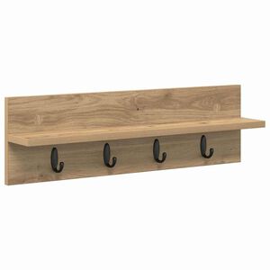 vidaXL Wieszak na płaszcze montowany na ścianie Dąb rzemieślniczy