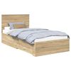vidaXL Ramka ł&oacute;żka dąb Sonoma 100 x 200 cm Drewno inżynieryjne