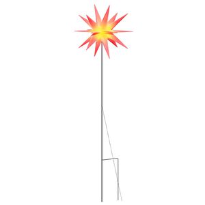 vidaXL Ozdoba świetlna LED na kołku, składana, czerwona, 57 cm