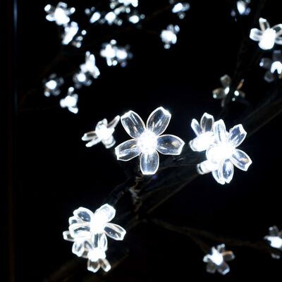 vidaXL Drzewko z lampkami, 2000 LED, zimny biały, kwiat wiśni, 500 cm