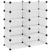 vidaXL Stojak na buty, przezroczysty, 84x32x88,5 cm, PP