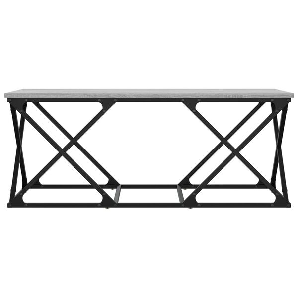 vidaXL Stolik kawowy, szary dąb sonoma, 100x49x40 cm