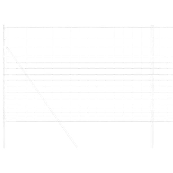 vidaXL Ogrodzenie pastwiskowe Szary 1.6 x 10 m Stal