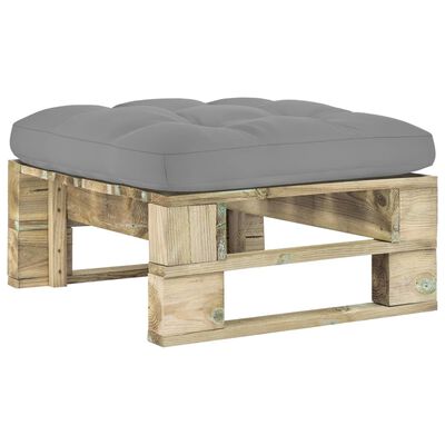 vidaXL Ogrodowy stołek z palet, impregnowane na zielono drewno sosnowe