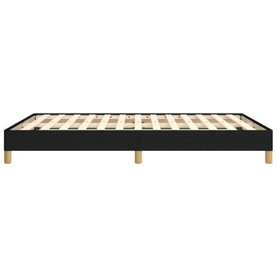 vidaXL Rama łóżka, czarna, 140 x 200 cm, obita tkaniną