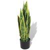 vidaXL Sztuczna sansewieria z doniczką, 65 cm, zielona