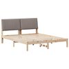 vidaXL Ramka ł&oacute;żka Brązowy 150 x 200 cm Lite drewno sosnowe