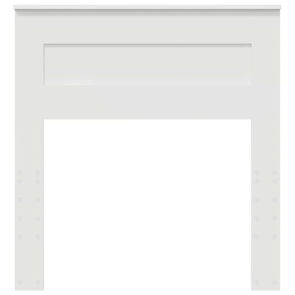 vidaXL Zagł&oacute;wek Z zagł&oacute;wkiem Biały 90 cm Materiał drewnopochodny