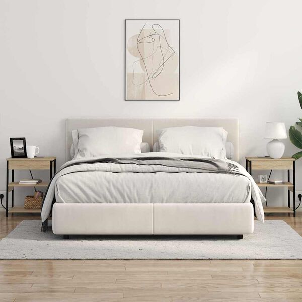 vidaXL Szafka Nocna 2 pcs Dąb Sonoma 41 x 31 x 51 cm