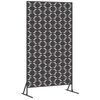 vidaXL Ekran prywatności 100 x 50 x 180 cm Stal Czarny