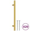 vidaXL Uchwyty do szafek, 20 szt., złote, 160 mm, stal nierdzewna