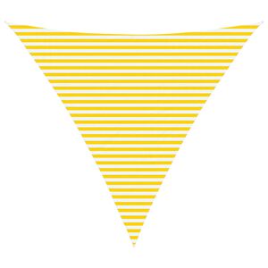 vidaXL Żagiel przeciwsłoneczny Ż&oacute;łty i Biały 5 x 5 x 5 m