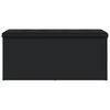 vidaXL Ławka ze schowkiem, czarna, 102x42x45 cm