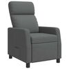 vidaXL Fotel recliner ciemnoszary tkanina