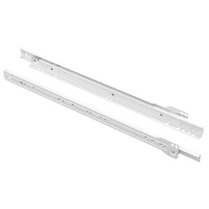 vidaXL Prowadnica szuflady 2 pcs Biały 400 mm Stal