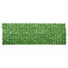 vidaXL Parawan balkonowy, zielone liście, 300x100 cm