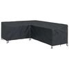 vidaXL Pokrowiec na meble 250 x 180 x 80 cm Tkanina Oxford 420D Czarny