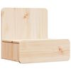 vidaXL Stolik nocny Brązowy 44 x 32,5 x 40 cm Lite drewno sosnowe