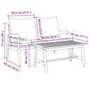 vidaXL Zestaw bistro 2 pcs Olej Naturalny Lite Drewno Akacji