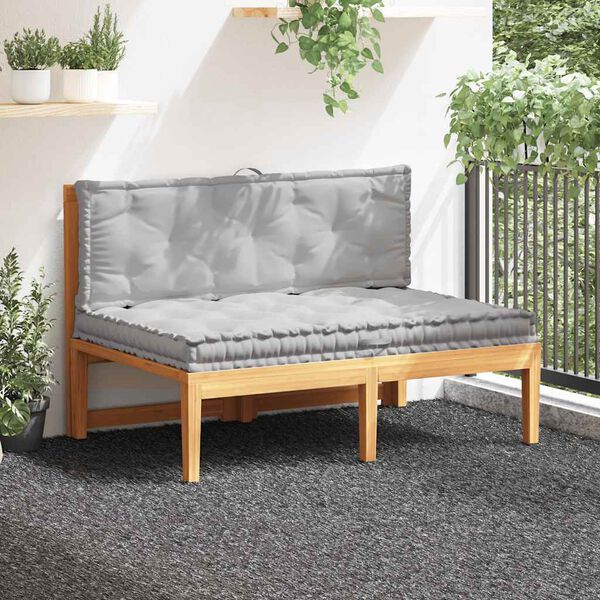 vidaXL Poduszki na podłogę lub palety, 2 szt., bawełniane, szare