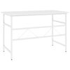vidaXL Biurko komputerowe, białe, 105x55x72 cm, MDF i metal