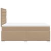 vidaXL Ł&oacute;żko typu box spring z materacem, cappuccino, 120x190cm ekosk&oacute;ra