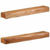 vidaXL P&oacute;łki ścienne 2 szt. 80x17x8 cm Drewno lite Akacja