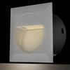 2 kwadratowe lampki na schody LED 126 x 126 x 65,5 mm