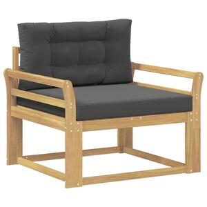 vidaXL Środkowa sofa ogrodowa Poliester Biały