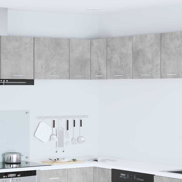 vidaXL Szafka wisząca Betonowa szarość i biel 57 x 57 x 40 cm