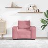 vidaXL Sofa Fotel R&oacute;żowy 100x78x84 cm Aksamit