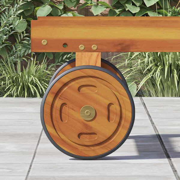 vidaXL Wheels Space z kołem 2 pcs Brązowy 20.5 x 20.5 x 2 cm