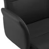 vidaXL Krzesło biurowe, czarne, obite sztuczną sk&oacute;rą