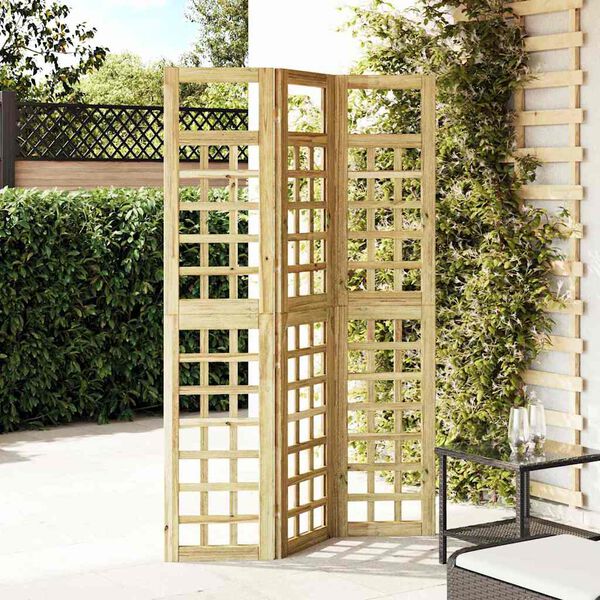 vidaXL Ekran prywatności Miodowy brąz 121 x 180 cm Lite drewno sosnowe