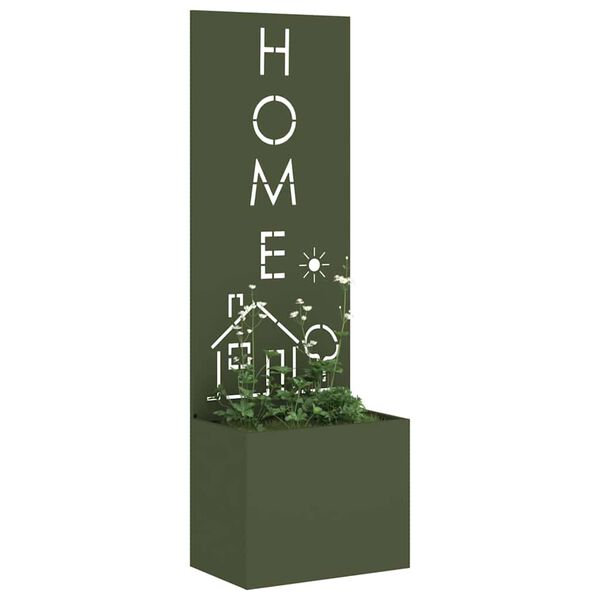 vidaXL Ekran zapewniający prywatność w ogrodzie oliwkowy 50 x 140 cm