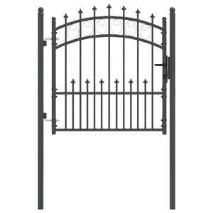 vidaXL Brama ogrodzeniowa z kolcami EMMEN 104 x 97 cm