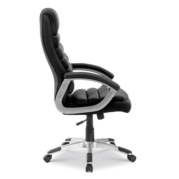 Rousseau Krzesło biurowe Kennedy, sztuczna sk&oacute;ra, czarne