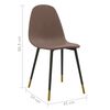 vidaXL Krzesła stołowe, 2 szt., kolor taupe, obite tkaniną